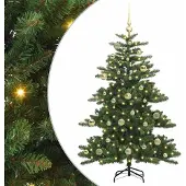 Syfax Kunstmatige Inklapbare Kerstboom Groen 150 cm PVC en staal
