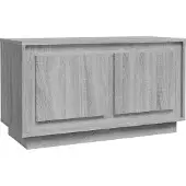 vidaXL Tv-meubel 80x35x45 cm bewerkt hout grijs sonoma eikenkleurig