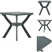 vidaXL Bistrotafel, groen, 70x70x72 cm, kunststof - Tuintafels