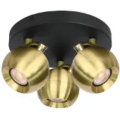 ITALUX Spotlamp LAFIN SPL-45379-3-BK-BRSS van