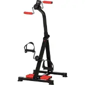 HOMCOM Revalidatiefiets - Staal - 56x56x97cm - Zwart