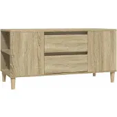 Syfax Tv-meubel 102x44,5x50 cm bewerkt hout sonoma eikenkleurig