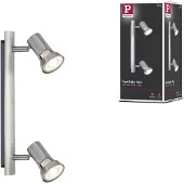 Paulmann Teja 66699 Plafondspot LED GU10 20 W Nikkel (gesatineerd)