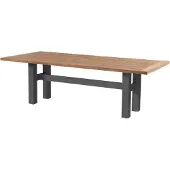 Hartman Tuintafel Heron Xerix Frame Natural Rustic Teak Top 180 x 95 cm