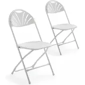 Oviala - Set van 2 opengewerkte inklapbare stoelen - REKKEM