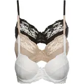 Bonprix Beugel bh met fijne kant (set van 3) maat 100