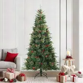 Prolenta Maison Exclusive - Kunstkerstboom, inklapbaar, groen, 240 cm