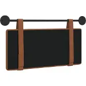 vidaXL Hangend hoofdbord Bruin Antiek PU