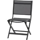 Siena Garden Tesoro M29564 Tuinstoel Aluminium Antraciet (mat), Zwart, Zilver