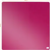 Nobo whiteboard magnetisch gelakt staal 36 x 36 cm roze