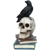 Puckator Kraai op Schedels & Boeken Woonaccessoire
