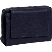 The Chesterfield Brand Leer portemonnee Hanoi Billfold High Navy blauw