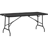 4Goodz Kunststof tafel opvouwbaar campingtafel 180x75x73 cm donkergrijs
