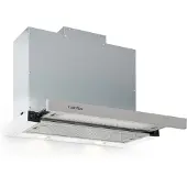 Klarstein Mariana 60 vlakscherm afzuigkap 500 m³/h afvoer led wit