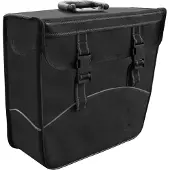 Polydaun enkele tas zwart, rechts. afmeting 37x33x14 cm, inhoud 20 litre