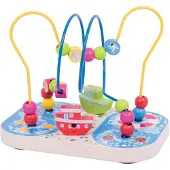 Bigjigs Toys kralenframe marine/zee BB127