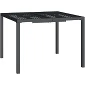 vidaXL Tuintafel 100x100x72 cm staal antracietkleurig