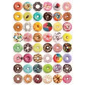 Eurographics Donuts Puzzel (1000-Puzzlestukken) (6000-0585) , Roze