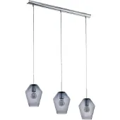 Eglo Hanglamp Murmillo 3-lichts chroom met smoke