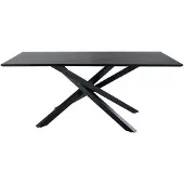 Venture Home Piazza eetkamertafel 90x190cm zwart.