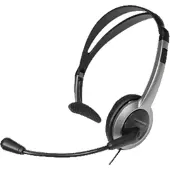 Panasonic RP-TCA 430 Telefoonheadset 2.5 mm jackplug Kabelgebonden On Ear Zilver, Zwart