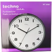 Technoline WT 8500 zwart - radio wandklok