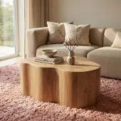 Giga Meubel Salontafel Moos Organisch Naturel 70cm