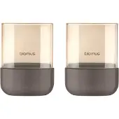 Blomus Theelichthouder Calma Burned Metal Metallic Finish Extra Small (Set van 2)