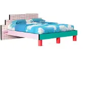Seletti Superbed red grid bed