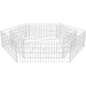 Syfax Gabion plantenbak verhoogd zeshoekig 200x173x40 cm