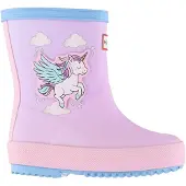 Hunter Regenlaars Kids First Unicorn Print Boot Blue Frost / Parfait Pink-Schoenmaat 26