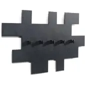 Spinder Design kapstok Tetromino - Zwart - 5 haken