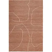 Ferm Living Gessoto Jute Rug Jute Tapijt Terracotta|Off-White | 170 x 240 cm