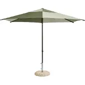 HAY Terrazza Parasol Hexagon | Green and dark green