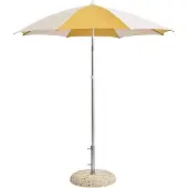 HAY Terrazza Parasol Octagon | Off-white and ochre
