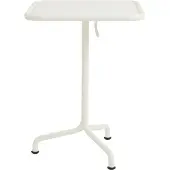 HAY Deville Table 55x55 Cm Cream - Tuintafel Gepoedercoat Staal White - AF765-F696-AV21
