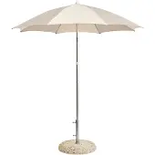 HAY Terrazza Parasol Octagon | Off-white and grey