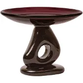Ferm Living Damo glass centerpiece schotel Ø30 cm Dark grape