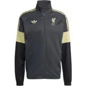 Adidas Liverpool Lifestyler Trainingsjack Donkergrijs Goud Zwart