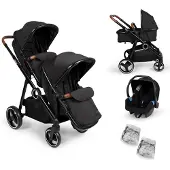 Zesso 4-in-1 Duo Kinderwagen met Autostoel Luiz Zwart