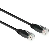ACT AC4005 Zwarte U/UTP CAT6 Netwerkkabel - 5 meter