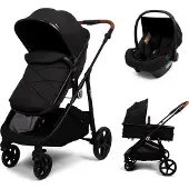 Zesso 3-in-1 Multi Standen Kinderwagen met Autostoel Nelia Zwart