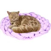 Sonstige Verlage Kattenmand 40x40 cm. Zacht, geweven van wol. Stressverlagend. Roze