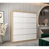 Minio Kledingkast 180 cm VERONA 1, Sonoma/Wit