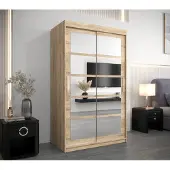 Minio Kledingkast 120 cm, model ROMA, kleur Sonoma eik