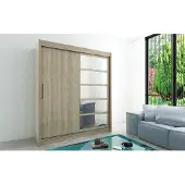 Minio Garderobekast 200 cm, model ROMA, kleur Sonoma eik