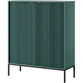AX Living Moderne commode Eternas K104 met ribbenfront, 104 cm, groen