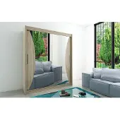 Minio Kledingkast 180 cm, model MONACO, kleur Sonoma eik