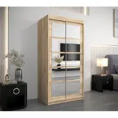Minio Kledingkast 100 cm, model ROMA, kleur Sonoma eik