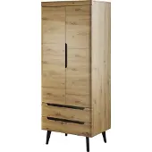 Minio Kledingkast, 80 cm breed, BODO, Artisan eikenhout